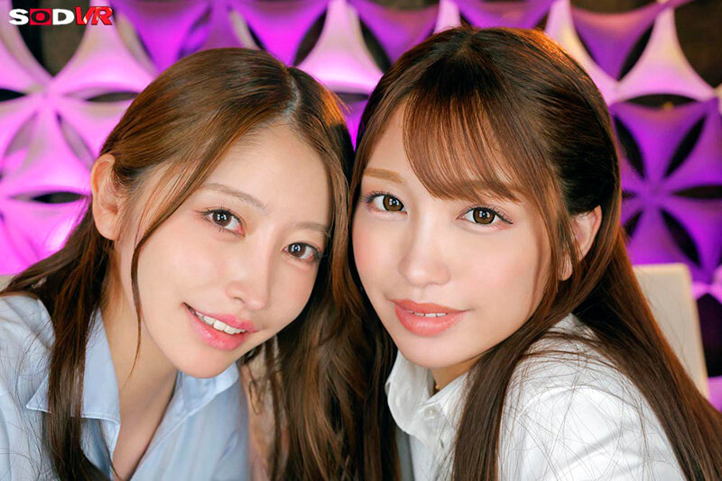 【VR】【8K】ド痴女の美脚上司たちから僕のチ●ポを奪い合うように杭打ち騎乗位 たまった精子を全て絞り尽くすまで射精しても続けられる… 森日向子 木下ひまり サンプル 8