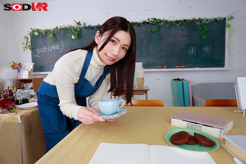 【VR】【8K】マイペースなブックカフェのお姉さんの裏の顔は赤ちゃん汁狂い 淫語で聴覚を侵し視覚でボクの肉棒を熱く激しく咥え込む 戸川なみ サンプル 3