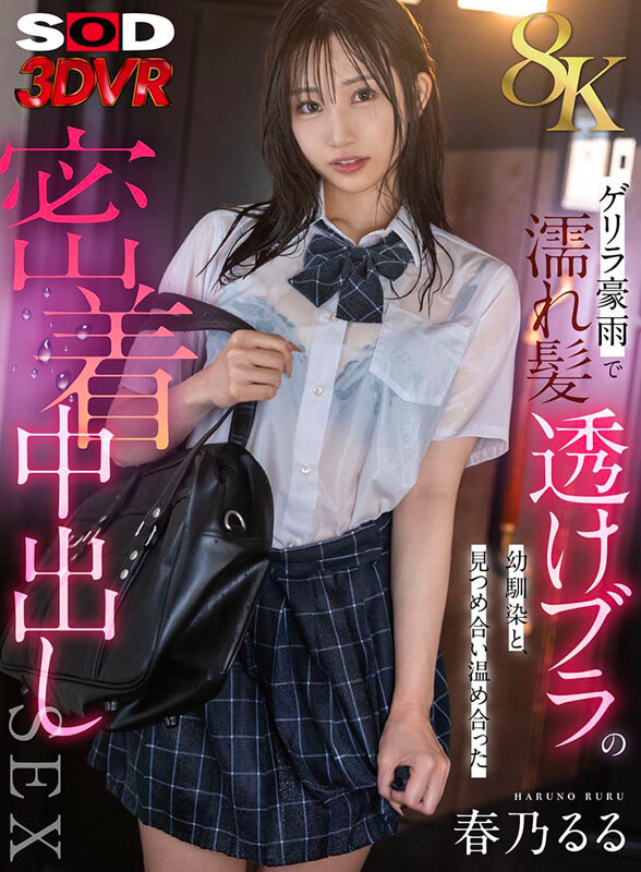 【VR】【8K】ゲリラ豪雨で濡れ髪・透けブラの幼馴染と、見つめ合い温め合った密着中出しSEX 春乃るる サンプル 1