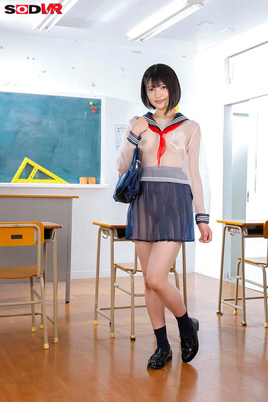 【VR】【8K】見えすぎるメガネを買ったら服の繊維の奥までちゃんと見えてきて、学校生活、J●のスケベな発育全裸をスケスケチラリズム。 サンプル 6