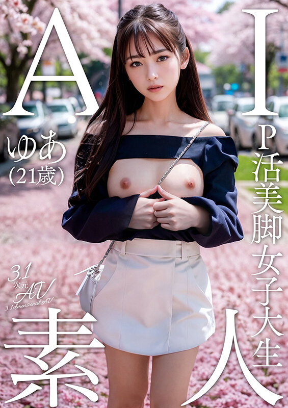 AI素人 P活美脚女子大生ゆあ（21歳）【3.1次元】 サンプル 1