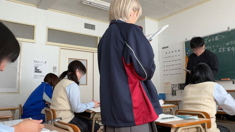【俺たちの穴】 金髪転校生とサイレントSEX C-4 はるの 安堂はるの サンプル 1