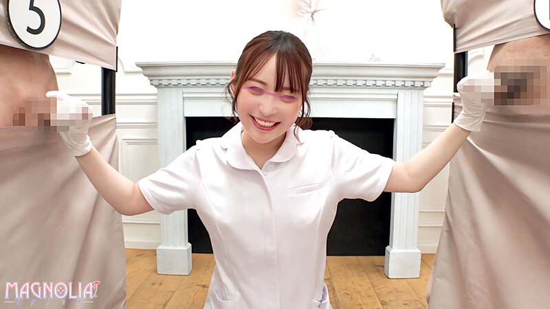 『心優しいナースがズラりと並んだチ○ポから手コキで担当患者のチ○ポ当てに挑戦！！』超きゃわたんナースが立ち並ぶ数多のチ○ポを触診検査…からの突然のデカチンぶっこみで潮吹き絶頂！謝りながら止まらぬガチイキで中出し昇天☆【街角素人モニタリング♯まい♯25歳】 サンプル 7