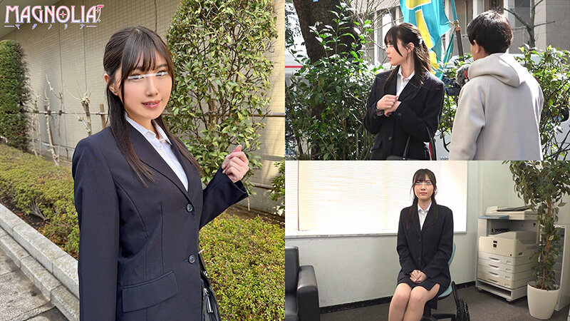 『大手企業の内定が目標の就活女子大生限定！ チ〇ポを咥えながらジョボジュボ面接トレーニング！』フレッシュな就活JDが喉奥チン凸されまくる！お口を精子まみれにされながらデカチンにハメられスーツを着たまま中出し連続絶頂！！！【街角素人モニタリング♯さな♯21歳】 サンプル 1