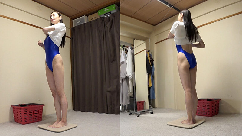 葵百合香 濡れてテカってピッタリ密着 神競泳水着 可愛い女子の競泳水着姿をじっとりと堪能！着替え盗撮から始まり貧乳から巨乳にパイパン、ハミ毛、ジョリワキ等のフェチ接写やローションソーププレイや競泳水着ぶっかけ等を完全着衣で楽しむAV サンプル 1