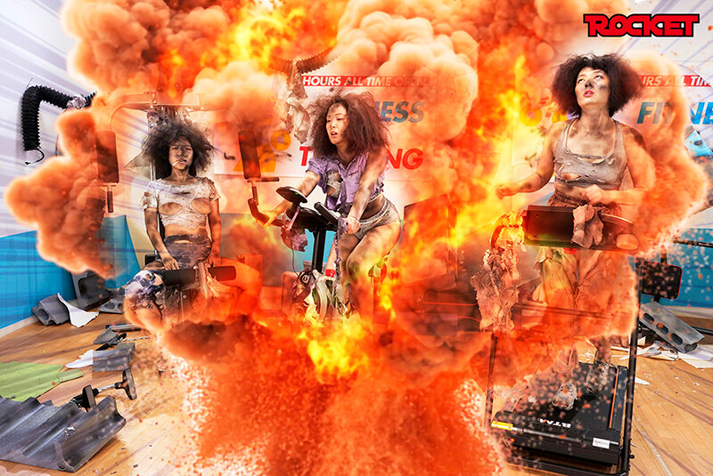 ROCKET17周年記念ユーザーリクエスト祭り 無様エロ再び！裸より恥ずかしい爆発黒焦げ女 サンプル 3