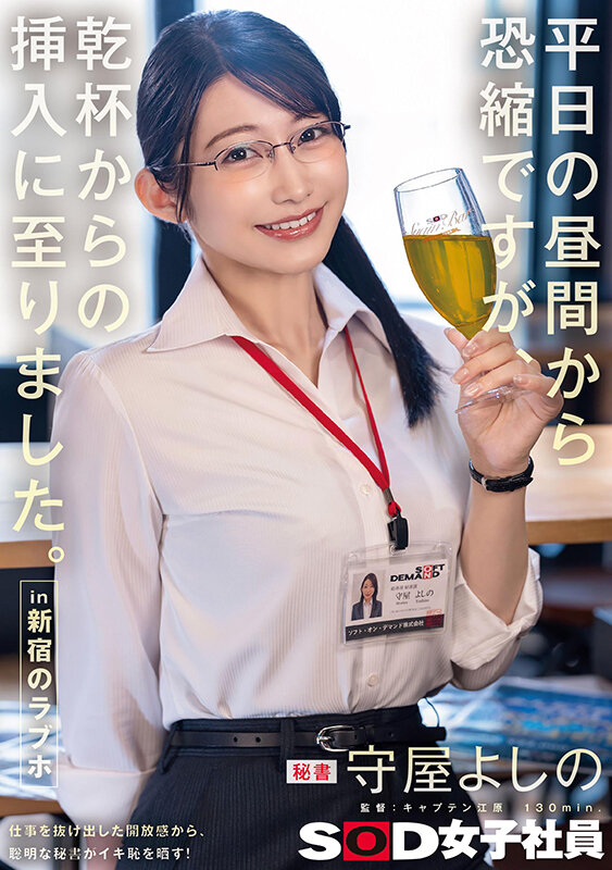 平日の昼間から恐縮ですが、乾杯からの挿入に至りました。in 新宿のラブホ 秘書 守屋よしの サンプル 1