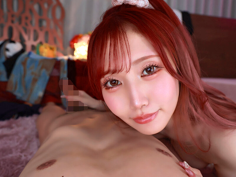 【VR】常に唇が触れ合う距離で何度もベロキス＆顔舐めで至福の射精へ誘う脳トロキス顔面特化手コキ【射精前～中～後ずっと至近距離で感じる美顔】 サンプル 10