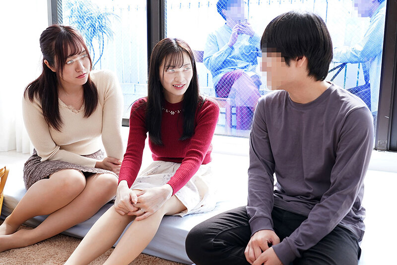 一般男女モニタリングAV マジックミラーの向こうには愛する旦那たち！巨乳ママ友2人組が初対面の童貞くんをW筆おろし！旦那よりも遥かにおっきい年下デカチ○ポに火照ってしまったご無沙汰人妻2人のチ○ポ奪いあいハーレム逆3P連続中出し！ サンプル 2