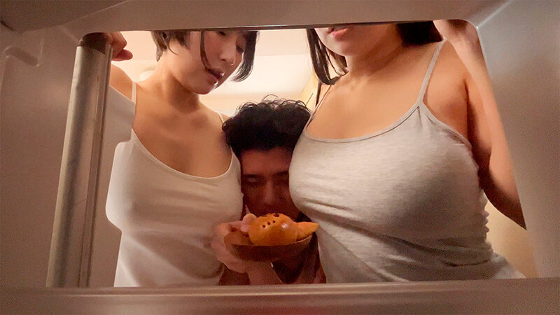 1R（ワンルーム）逆3P 上京してきた無防備すぎる妹2人と都会のメチャ狭ワンルームで爆乳密着共同生活 羽月乃蒼 糸井瑠花 サンプル 3