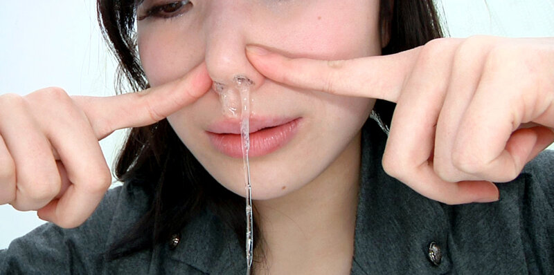 美女の高粘度鼻水鑑賞 サンプル 3