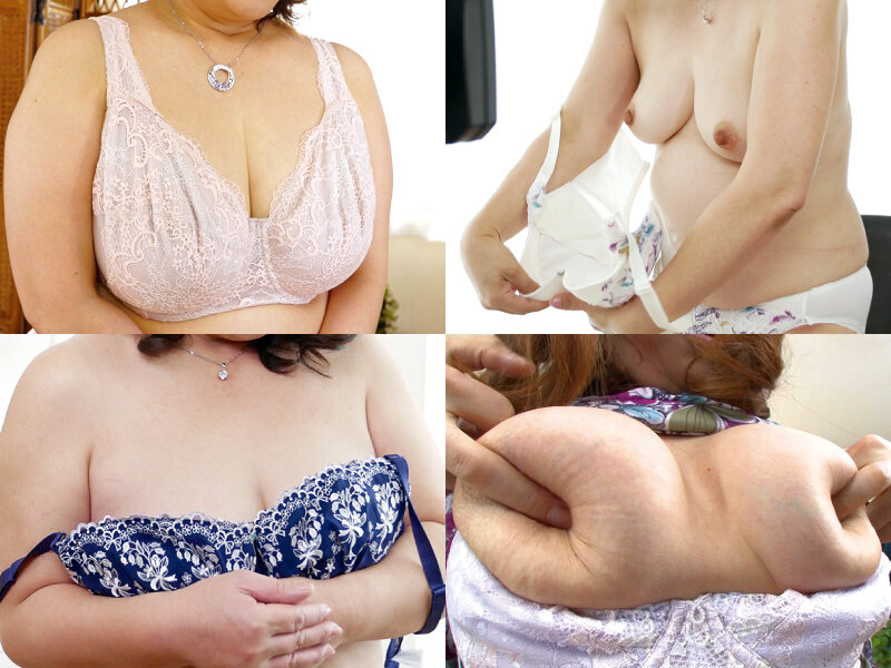 五十路六十路重力に負けた巨大乳房を包み込む垂れ乳ブラジャー36人8時間 サンプル 2