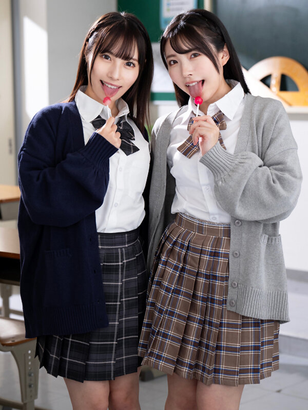ペロペロちゅっちゅめちゃかわW痴女 女子校生の唾液はあま～い蜜の味… 唾液と唾液が絡み合う口内性感開発 サンプル 2