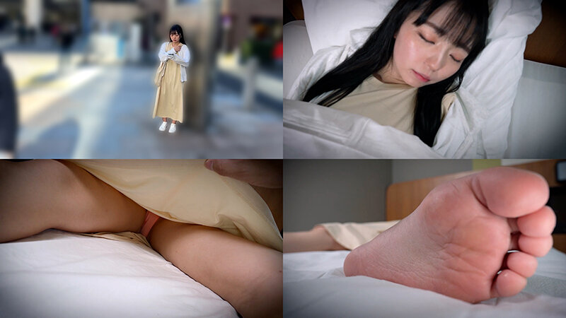 無防備に寝てる女に中出し卑猥行為6 妹系のエロい体の女 金髪美乳のお姉さん サンプル 1