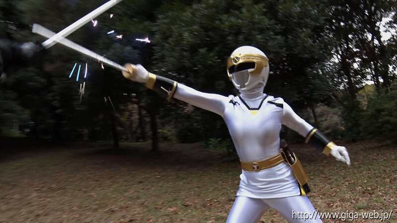 スーパーヒロイン危機一髪！！Vol.97 光忍戦隊シノビンジャー シノビホワイト 上白美央 サンプル 5