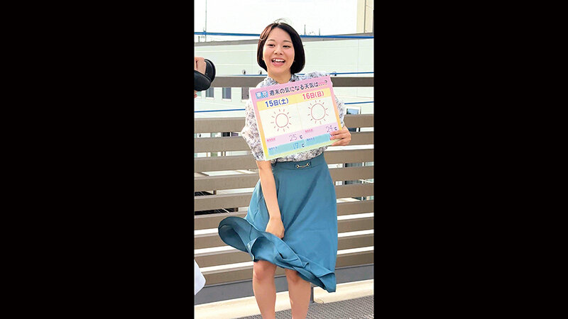 お天気お姉さん中継レポート狩り 汚された朝の顔 地方局美人キャスター4名 サンプル 2