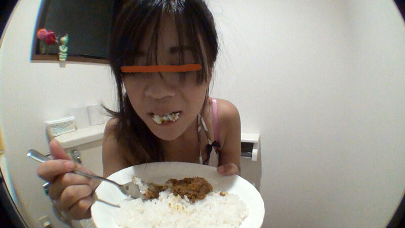 昨日食べた物をもう一度食べる！脱糞カレーライス！ サンプル 10