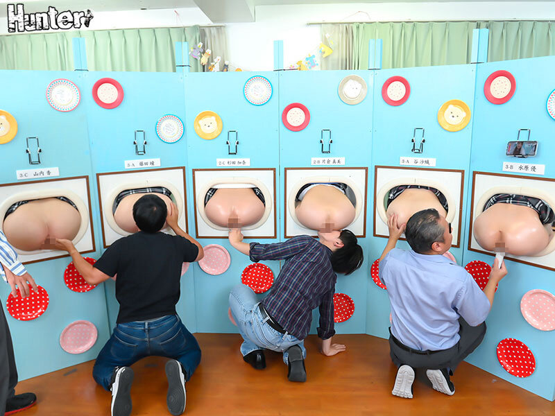 『壁尻展覧会』美術部の文化祭の特設コーナーは女子部員たち自らの生尻を展示する壁尻！見て触れて挿れて楽しめるスケベすぎる芸術作品の展覧会！ サンプル 3
