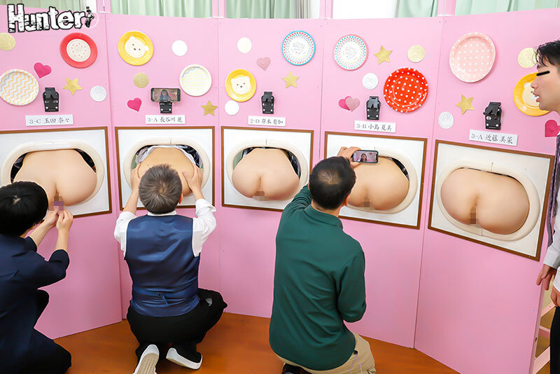 『壁尻展覧会』2 美術部の文化祭の特設コーナーは女子部員たち自らの生尻を展示する壁尻！見て触れて挿れて楽しめるスケベすぎる芸術作品の展覧会！ サンプル 4