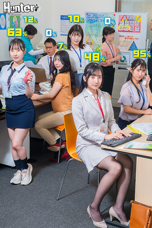えっ！？80％？なにこの数字？ヤレる確率が可視化されてボクだけに見える世界！オフィス編2 なんだその頭の上に見えてる数字は！ サンプル 1