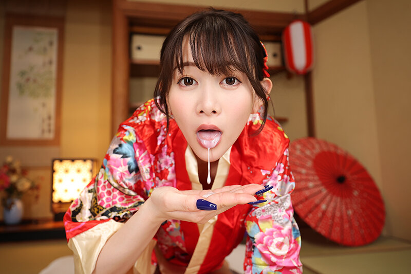 【VR】乳首チラ見え温泉コンパニオンVIP花魁コース 静河 サンプル 7