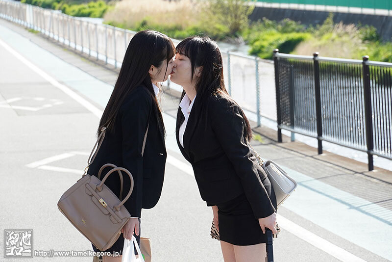 Wレズ解禁 某AVメーカー女子社員2人が退職1日前に有休使ってレズビアン温泉旅行！！ 松丸香澄 北村海智 サンプル 12