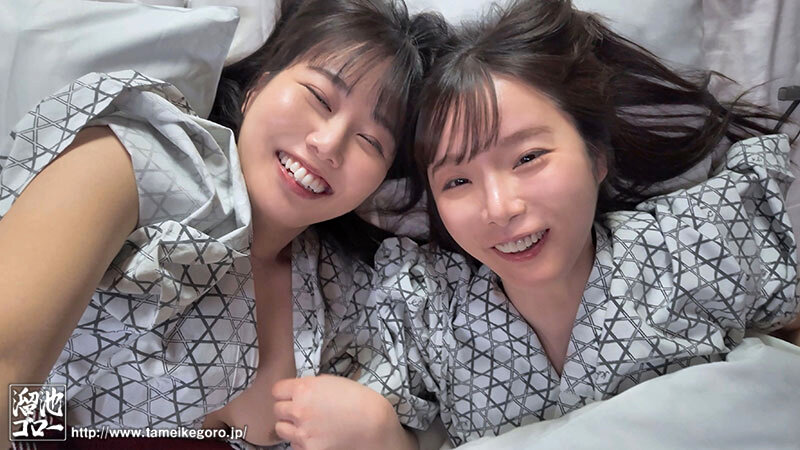 Wレズ解禁 某AVメーカー女子社員2人が退職1日前に有休使ってレズビアン温泉旅行！！ 松丸香澄 北村海智 サンプル 7