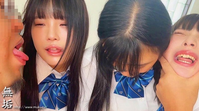 巨乳、美乳、制服少女3人組―――。 オジサンに会いに行く少女たち 従順肉便器編 あかり＆あも＆いくら サンプル 3
