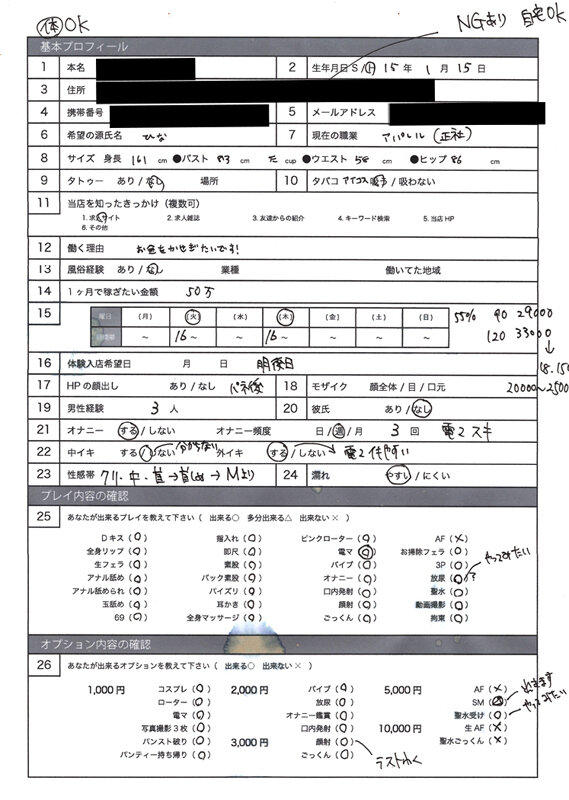 風俗面接SEX盗撮 本番推奨風俗店の面接→SEX体験講習パーフェクト流出！！＃003 面接シロウト 4名255分 サンプル 2