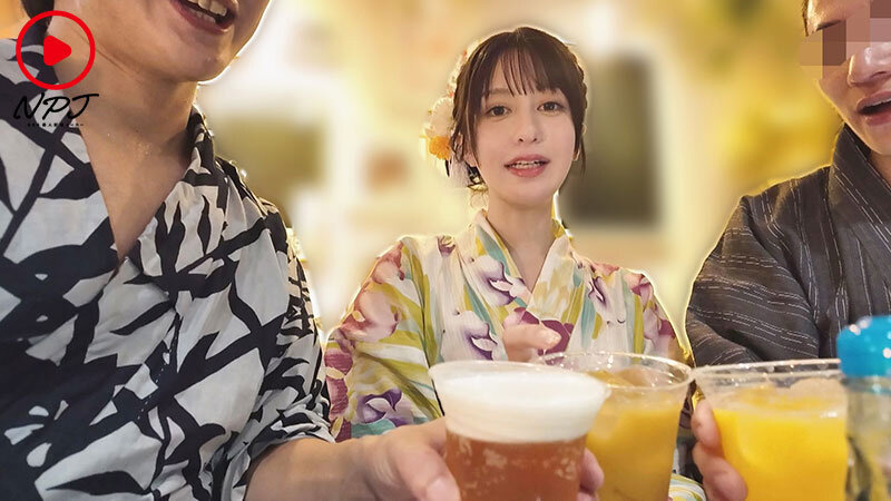 観測史上最高の猛暑日！東京●田区夏祭りでナンパした浴衣ハーフ美女の甘塩っぱい汗を舐め回す汗だく性交夏物語！ サンプル 2