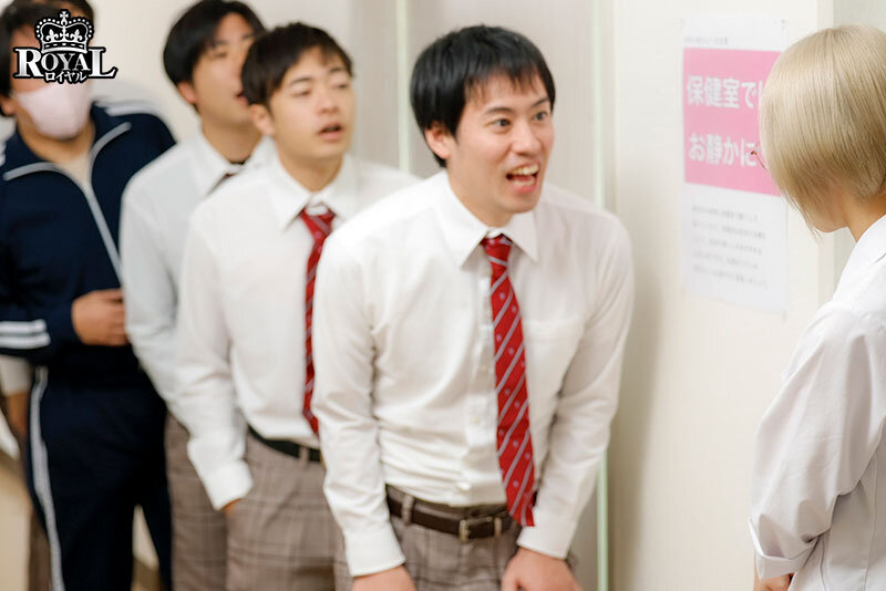 行列ができる性のお悩み相談所 爆美女先生がとろっとろナマ膣診察で何度も精液搾りつくしてくれる男子校のえちえち保健室 百永さりな