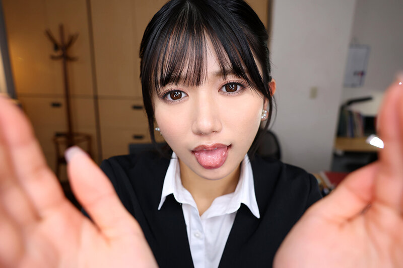【VR】【8K VR】サイレントジェラシー 嫉妬した口下手な先輩に無言＆ジト目で見つめられ、有無を言わさぬ濃密ベロチュウ性交で完堕ちするまで分からされた激情片想い 北岡果林 サンプル 6