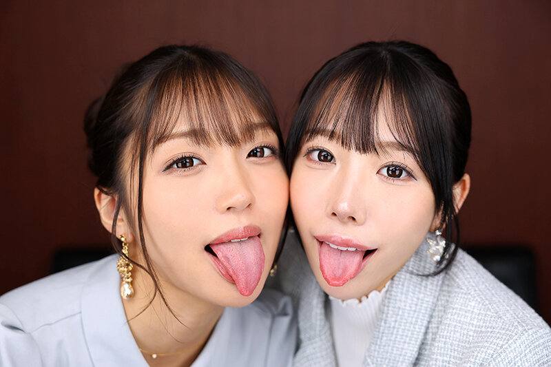 【VR】【8K VR】美人秘書 上から見下ろされゼロ距離で見つめられながらハメられた僕 えりか・ひまり サンプル 3