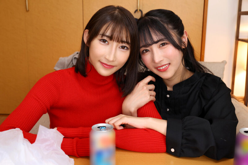 【VR】【8K】10年付き合った元カノが連れてきた相手は、美人な彼女！？ 男一人に美女2人のハーレム3Pで、中出しされたザーメンをごっくんレズプレイ。雪代美鳳・小野坂ゆいか サンプル 2