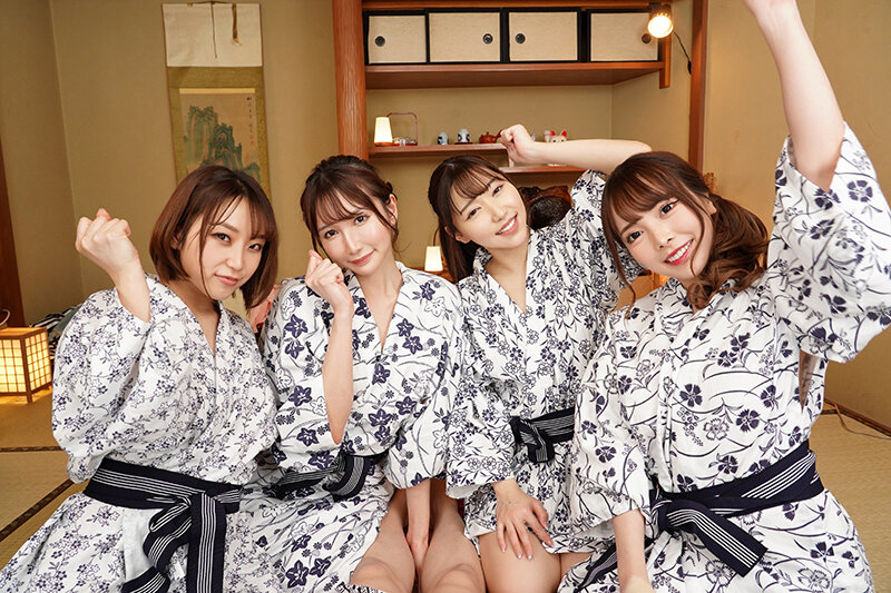 【VR】人生で最初の、かつ最高の、エッチなモテ期が来た！！会社で有名な美女の部下4人と1泊2日の温泉旅行。旅館の部屋で夢の拘束玩具責め＆ハーレムSEX 蘭々 さつき芽衣 八乃つばさ 天川そら サンプル 4